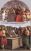 RAFFAELLO Sanzio The Crowning of the Virgin (Oddi altar) oil painting
